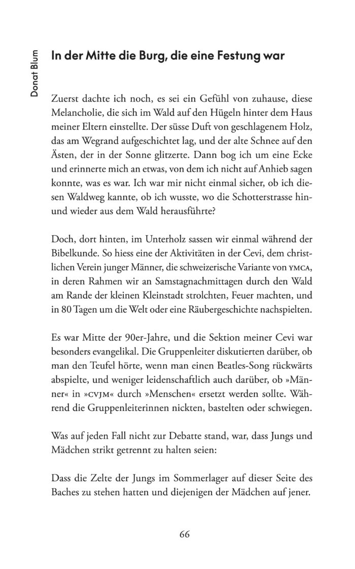 Erste Seite des Oh-Boy-Beitrags von Donat Blum